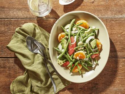 Salade haricots verts, fenouil et agrumes