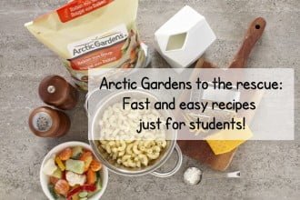 Arctic Gardens to the rescue : Fast and easy recipes just for students!