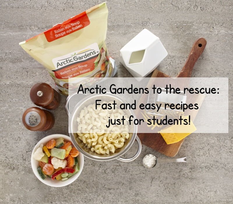 Arctic Gardens to the rescue : Fast and easy recipes just for students!
