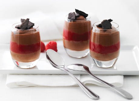 Chocolate mousse in a glass