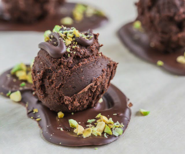 Cherry Cointreau Truffle Puddles 