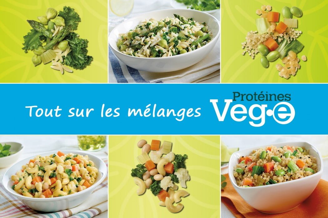 Tout sur les mélanges Protéines Veg•e