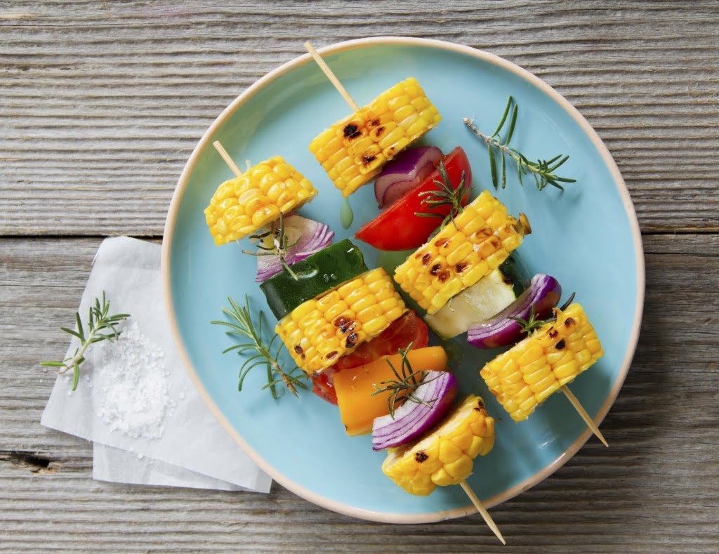 Brochettes de légumes au BBQ