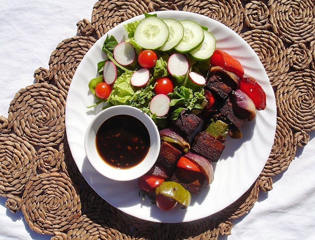 Brochettes de tofu