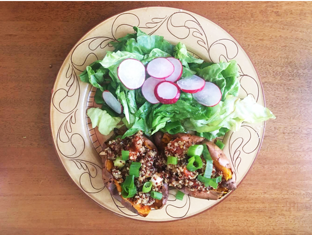 Résultat de la recette de patates douces et quinoa de Goodfood