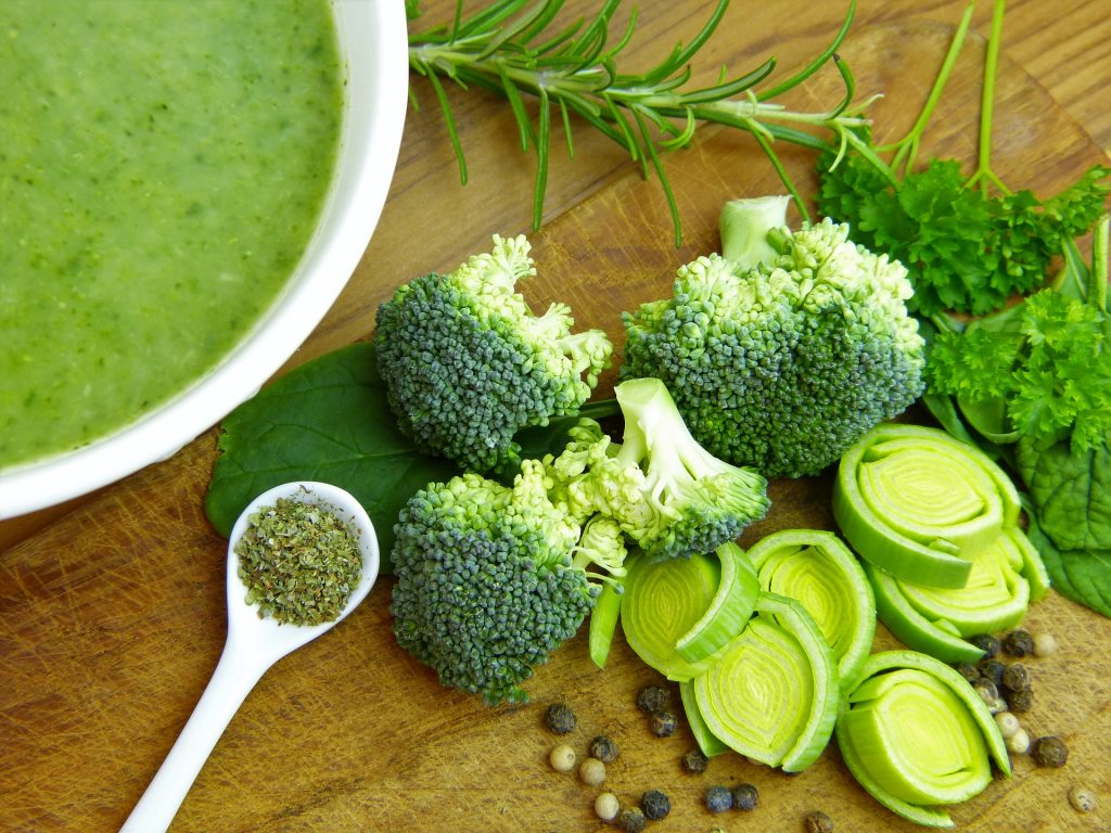 Brocoli et soupe