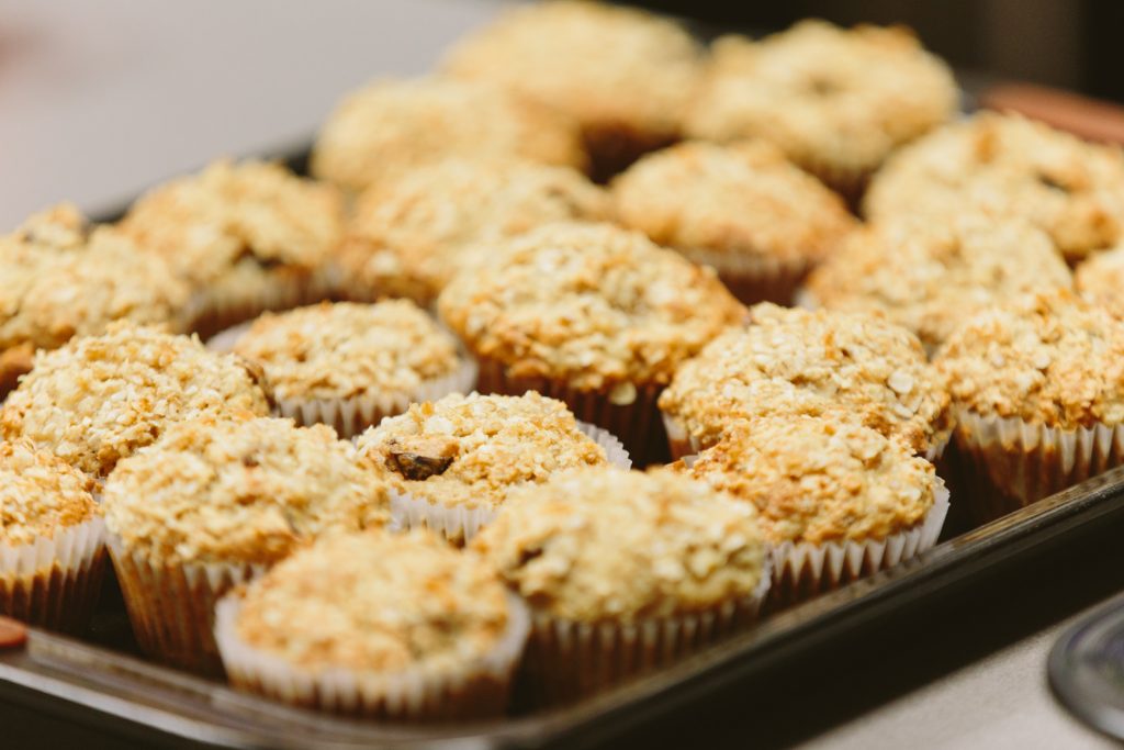 Oat, coconut and date muffin recipe