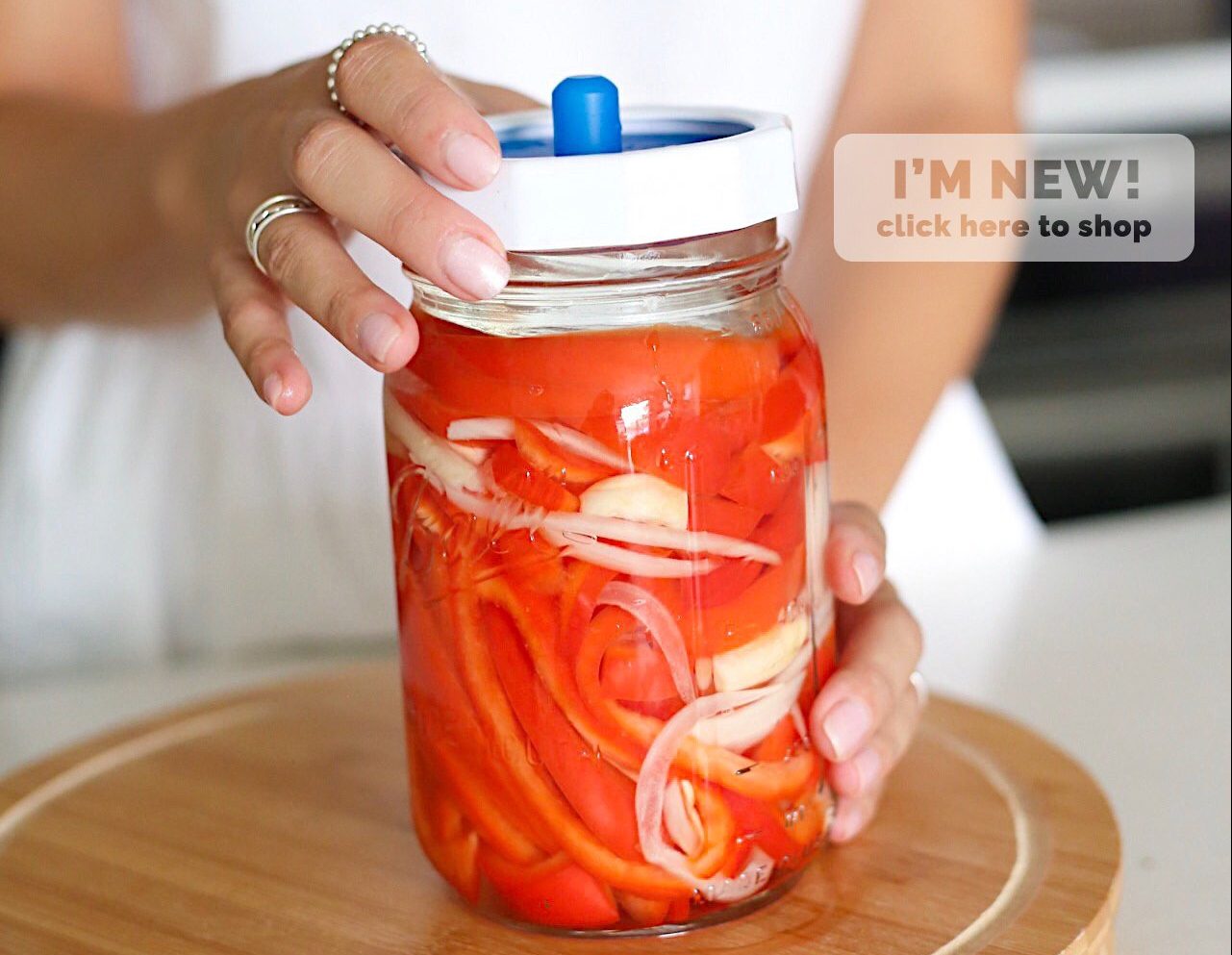 Lacto-Fermented Red Peppers