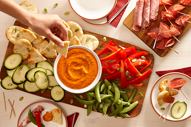 Hot red pepper dip