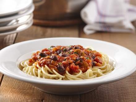 Sauce à spaghetti aux haricots noirs