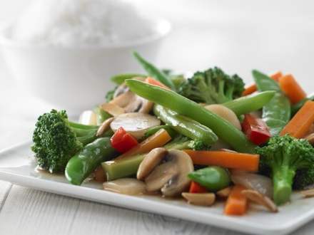 Sauté de légumes arc-en-ciel