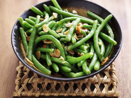 Haricots verts aux amandes