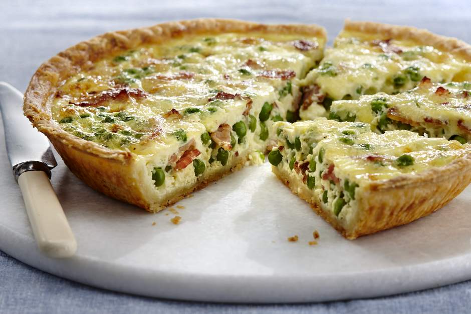 Sweet pea and bacon quiche | Arctic Gardens