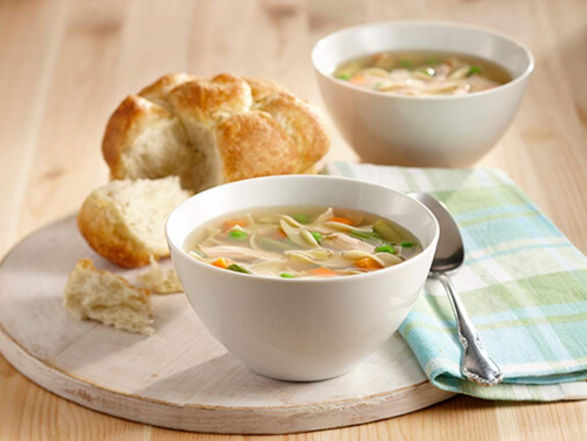 Soupe poulet et nouilles