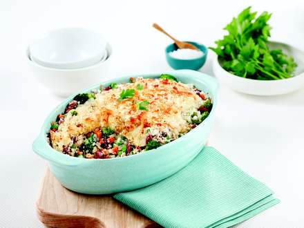 Vegetable crispy gratin