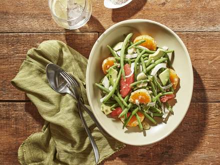 Salade haricots verts, fenouil et agrumes