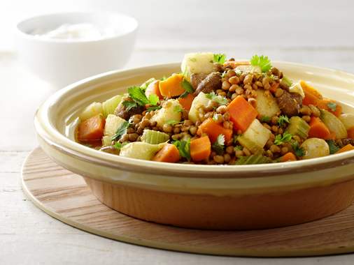 Cari de légumes et de lentilles