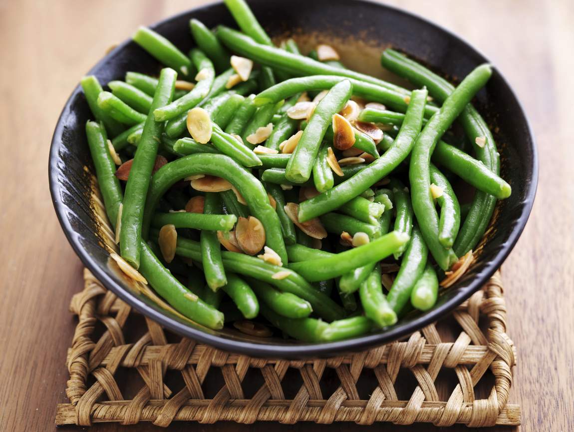 Haricots verts aux amandes