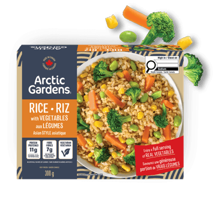Rice with vegetables Asian style