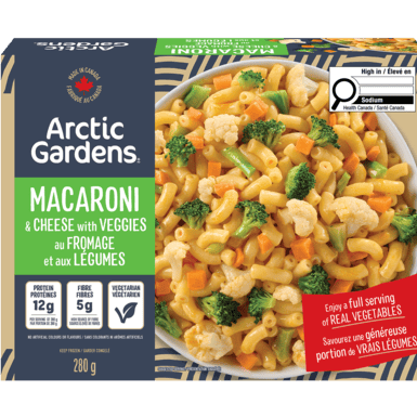 Macaroni & cheese with vegetables
