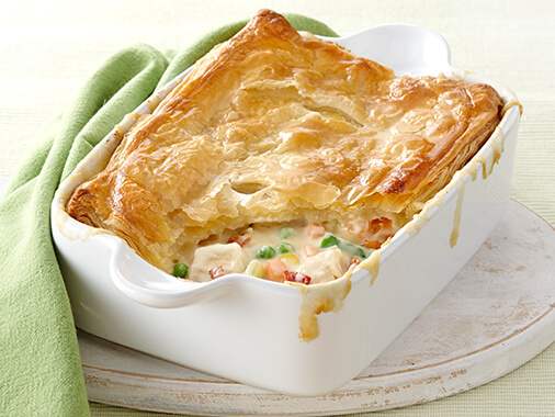 Chicken & Bacon Pot Pie with Goat Cheese