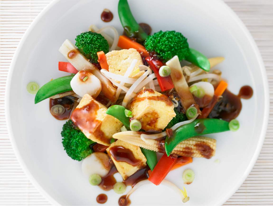 Sauté de légumes au tofu