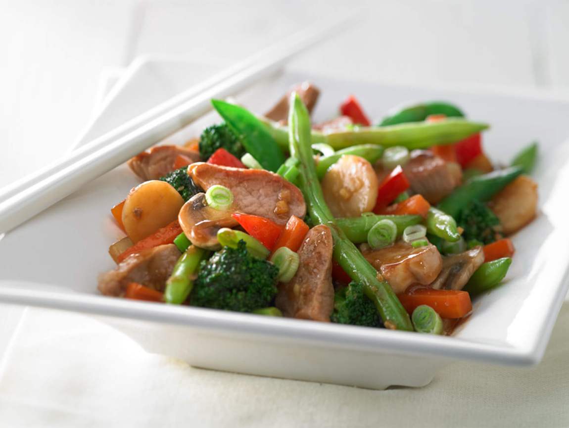 Asian Style Ginger Pork Stir Fry