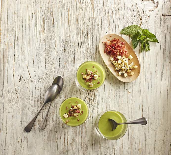 Summer sweet pea and mint soup | Arctic Gardens