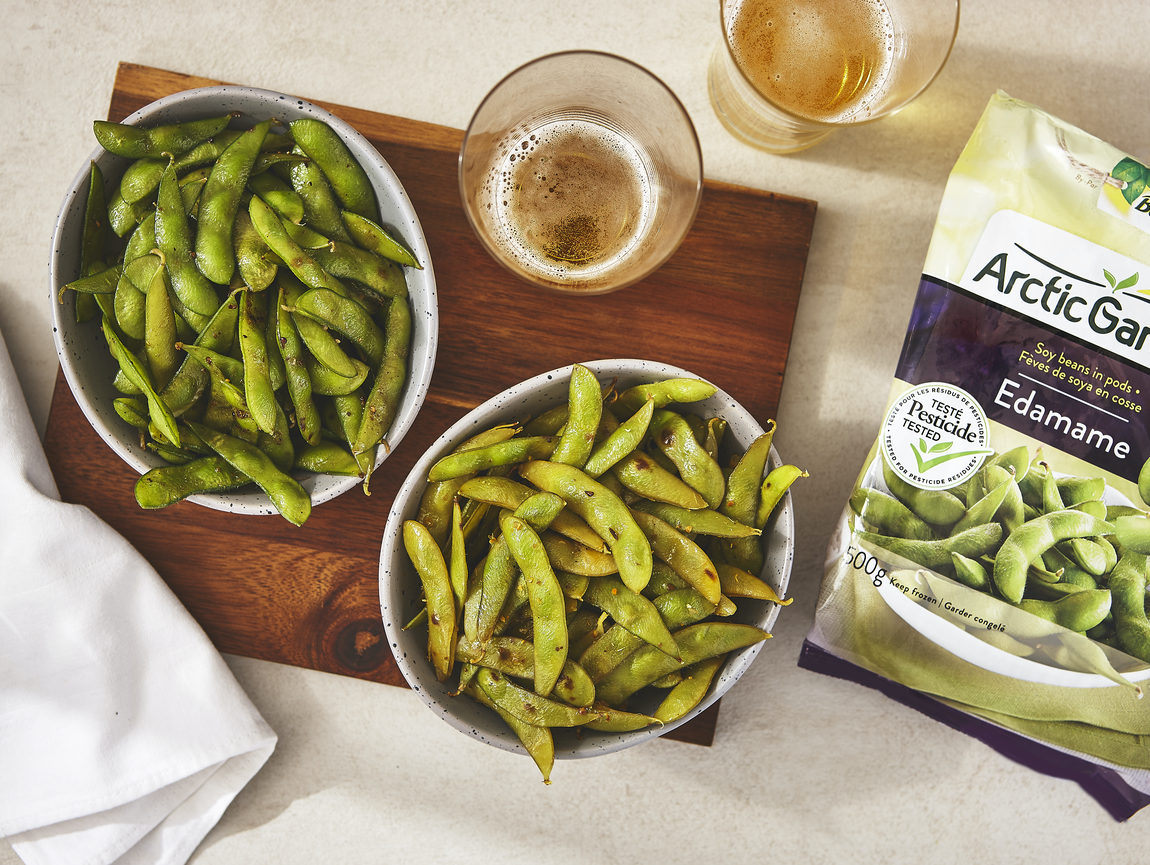 Edamame au cari et à l’orange