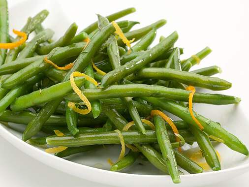 Haricots verts estragon et agrumes