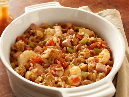 Jambalaya aux fèves au lard