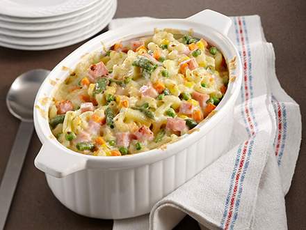 Ham and macaroni casserole