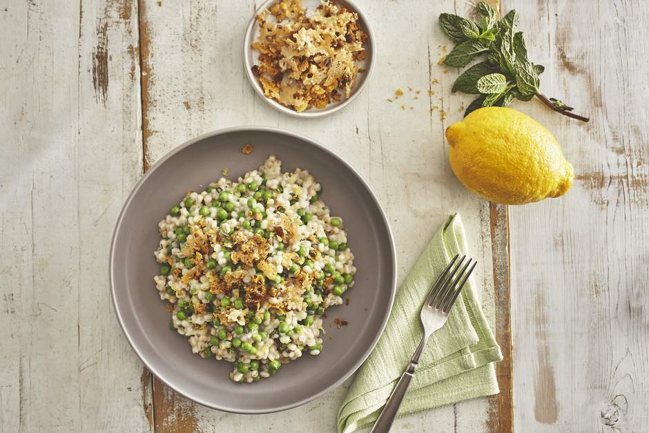 Orgetto with peas, lemon and mint | Arctic Gardens