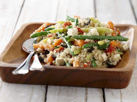 Quinoa salad with vegetables and feta | Arctic Gardens