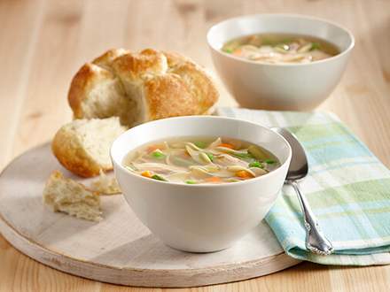 Soupe poulet et nouilles