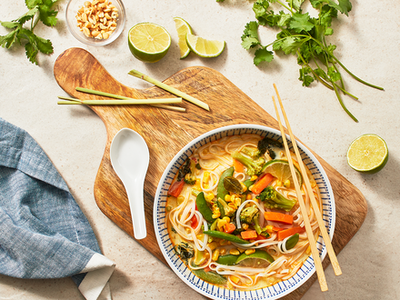 Soupe style Tom Yum aux légumes