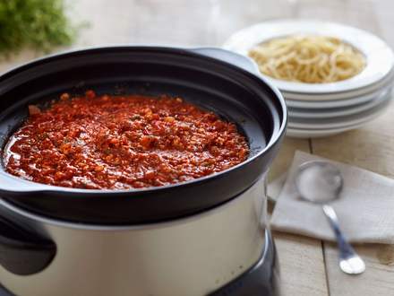 Sauce à spaghetti végétarienne à la mijoteuse